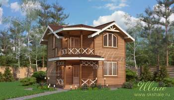 Дом 2, СК ШАЛЕ - дома и бани из бруса в стиле Шале