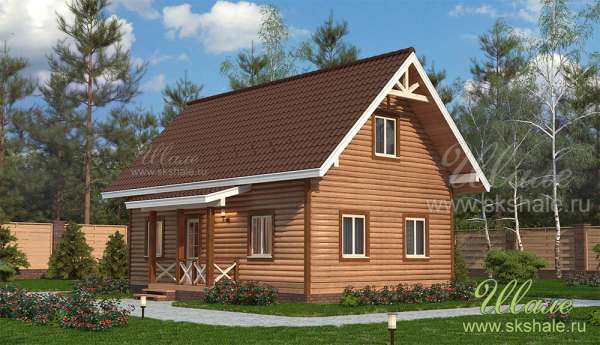 Дом 35, СК ШАЛЕ - дома и бани из бруса в стиле Шале