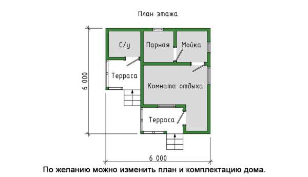 Баня 22 - СК Шале, Строительство домов и бань из бурса в стиле шале