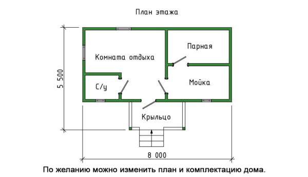Баня 42 - СК Шале, Строительство домов и бань из бурса в стиле шале