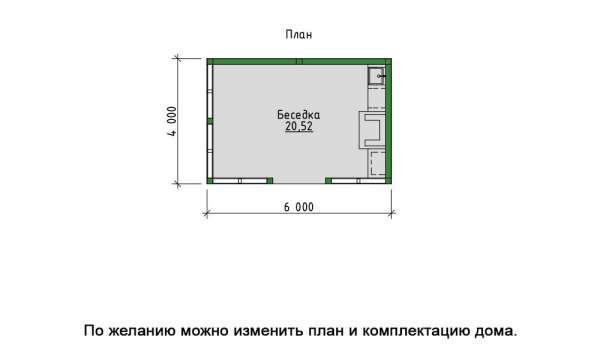 Беседка из бруса
