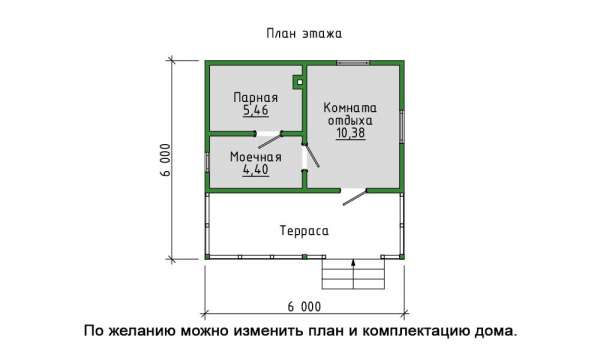 Баня 55 - СК Шале, Строительство домов и бань из бурса в стиле шале